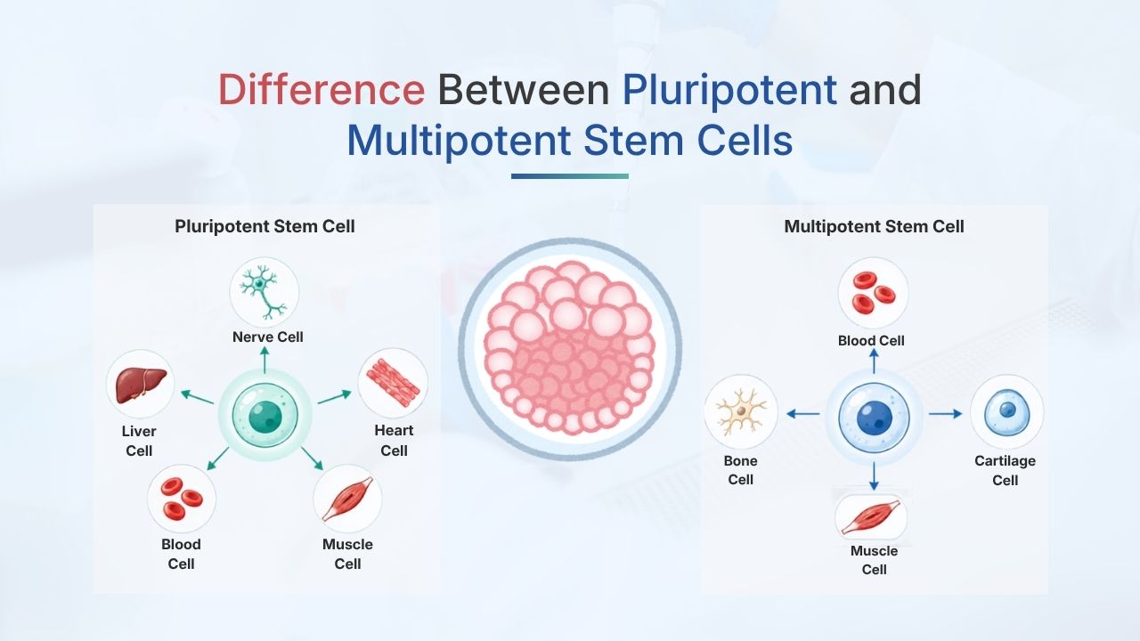 Difference Between Pluripotent and Multipotent Stem Cells
